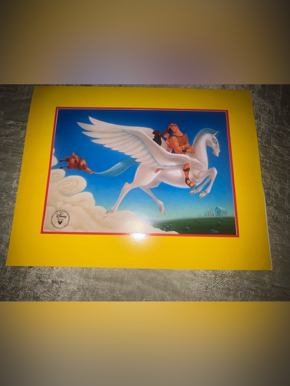 Disney Hercules Exclusive Commemorative Lithograph Print Set Vintage